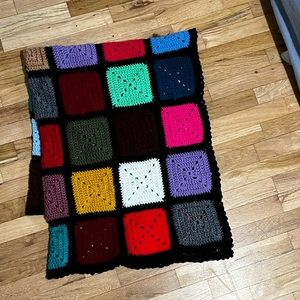 Unused 4x4 hand knit blanket
